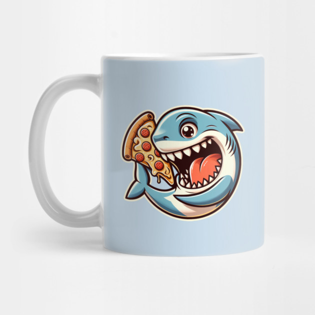 Funny Shark with Pizza, Pizza Lover by logiamerch