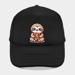 Cute Sloth with a Slice of Pizza Hat