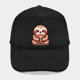 Cute Sloth with a Slice of Pizza Hat