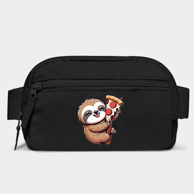 Cute Sloth with a Slice of Pizza by logiamerch