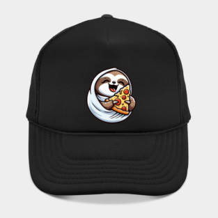 Cute Sloth with a Slice of Pizza Hat