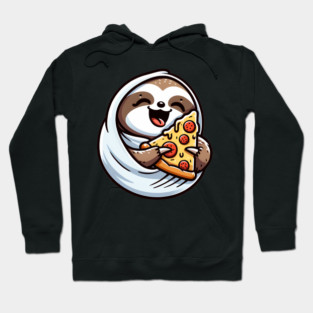 Cute Sloth with a Slice of Pizza Hoodie
