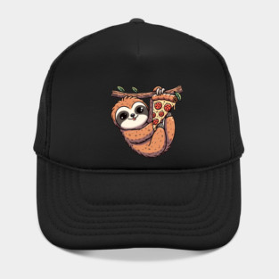 Cute Sloth with a Slice of Pizza Hat