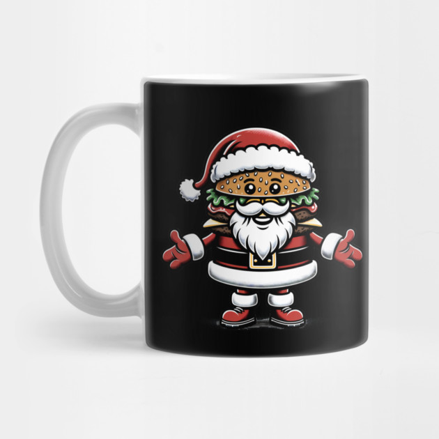 Funny Burger Xmas Style, Santa Loves Burgers by logiamerch