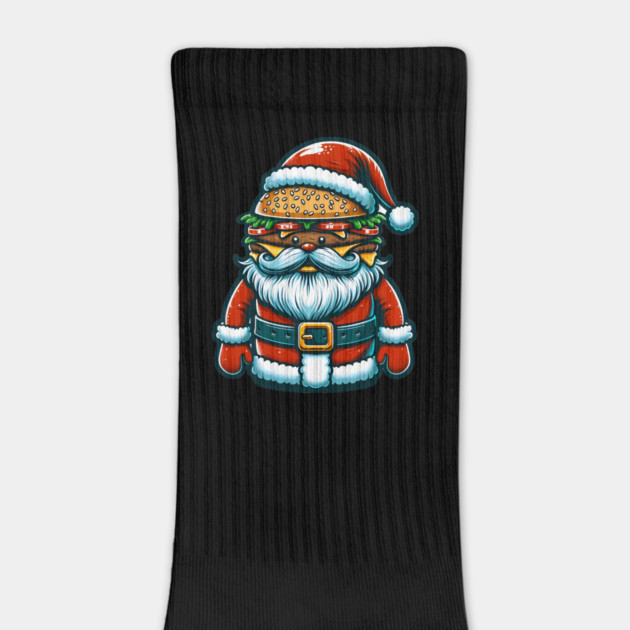 Funny Burger Xmas Style, Santa Loves Burgers by logiamerch