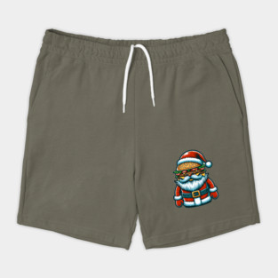 Funny Burger Xmas Style, Santa Loves Burgers Shorts