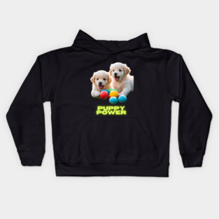 Puppy Power Kids Hoodie