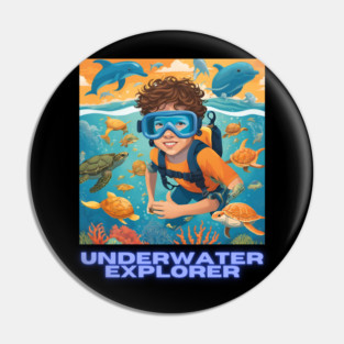 Underwater Explorer Pin