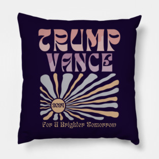 Trump Vance 2024 Boho Aesthetic Pillow