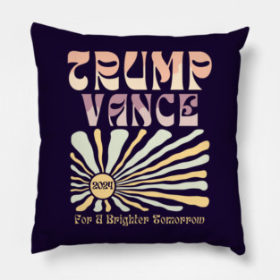 Trump Vance 2024 Boho Aesthetic Pillow