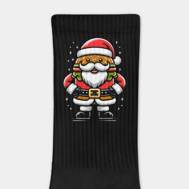 Funny Burger Xmas Style, Santa Loves Burgers by logiamerch