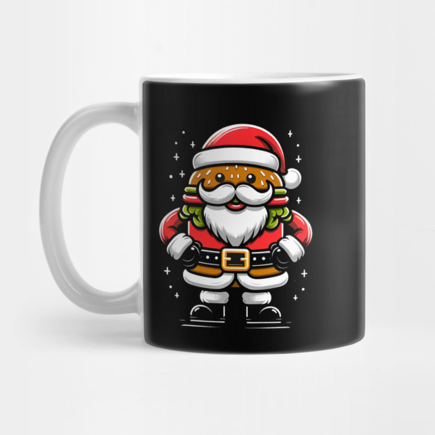 Funny Burger Xmas Style, Santa Loves Burgers by logiamerch