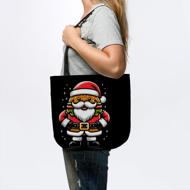 Funny Burger Xmas Style, Santa Loves Burgers by logiamerch
