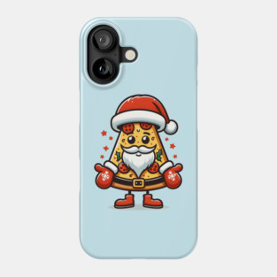 Funny Santa as Pizza Xmas, Love Pizza Phone Case