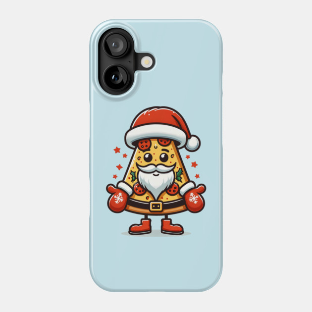 Funny Santa as Pizza Xmas, Love Pizza Phone Case by logiamerch