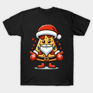 Funny Santa as Pizza Xmas, Love Pizza T-Shirt