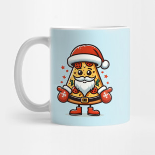 Funny Santa as Pizza Xmas, Love Pizza Mug