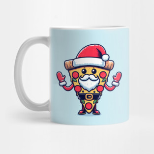 Funny Santa as Pizza Xmas, Love Pizza Mug
