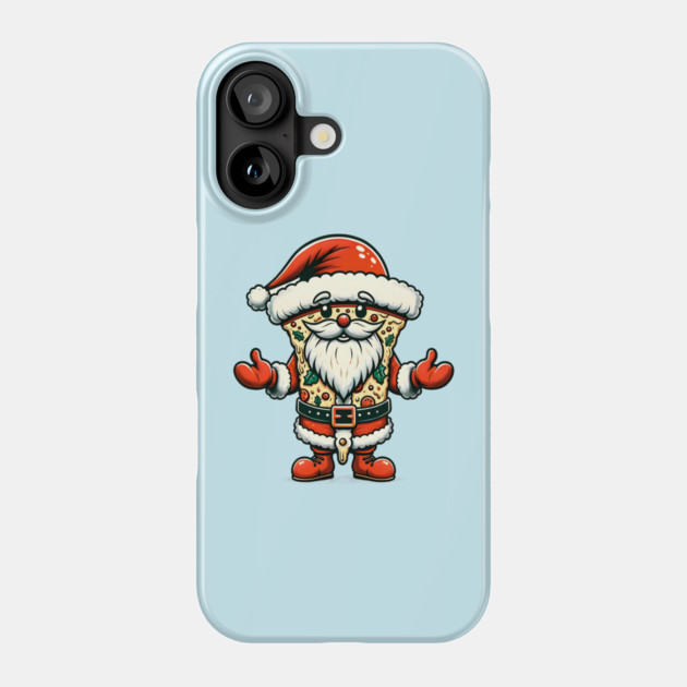Funny Santa as Pizza Xmas, Love Pizza Phone Case by logiamerch
