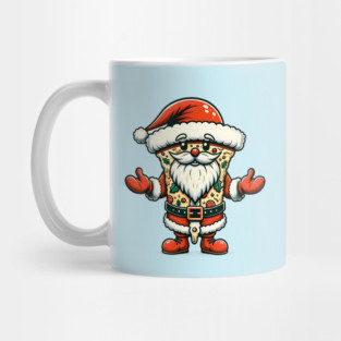 Funny Santa as Pizza Xmas, Love Pizza Mug