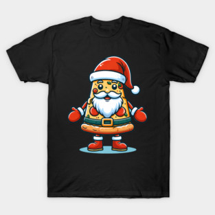 Funny Santa as Pizza Xmas, Love Pizza T-Shirt