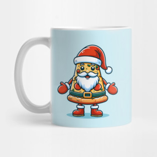 Funny Santa as Pizza Xmas, Love Pizza Mug