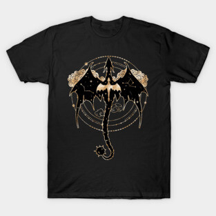Fourth Wing - Tairn and Andarna - Bookish Fantasy Dragons T-Shirt