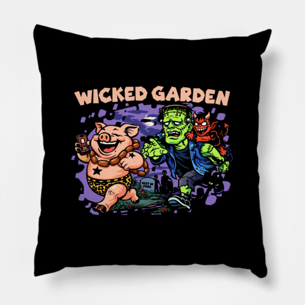 WICKED GARDEN Pillow by artslaves