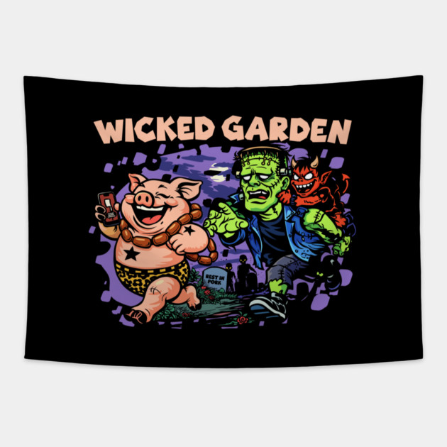 WICKED GARDEN Tapestry by artslaves
