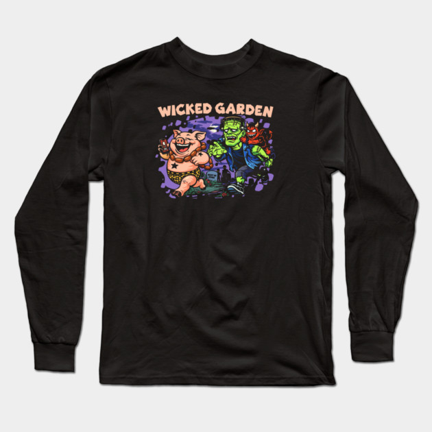 WICKED GARDEN Long Sleeve T-Shirt by artslaves