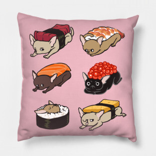 Sushi Chihuahua Pillow