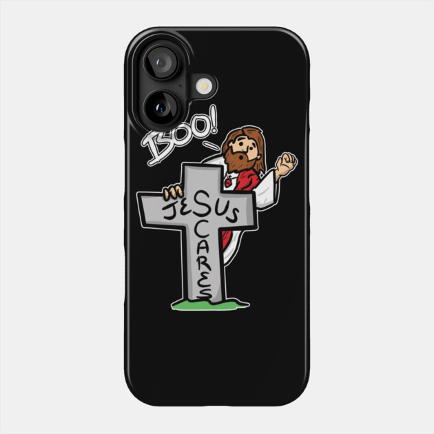 Jesus Scares Phone Case by belownormal