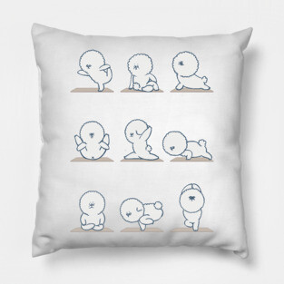 Bichon Frise Yoga Pillow