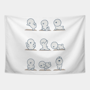 Bichon Frise Yoga Tapestry