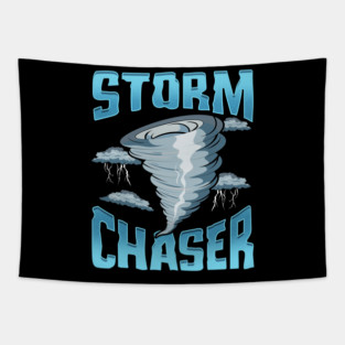 Cute Storm Chaser Severe Weather Tornado Obsessed Tapestry