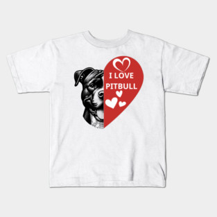I-Love-Pitbull Kids T-Shirt
