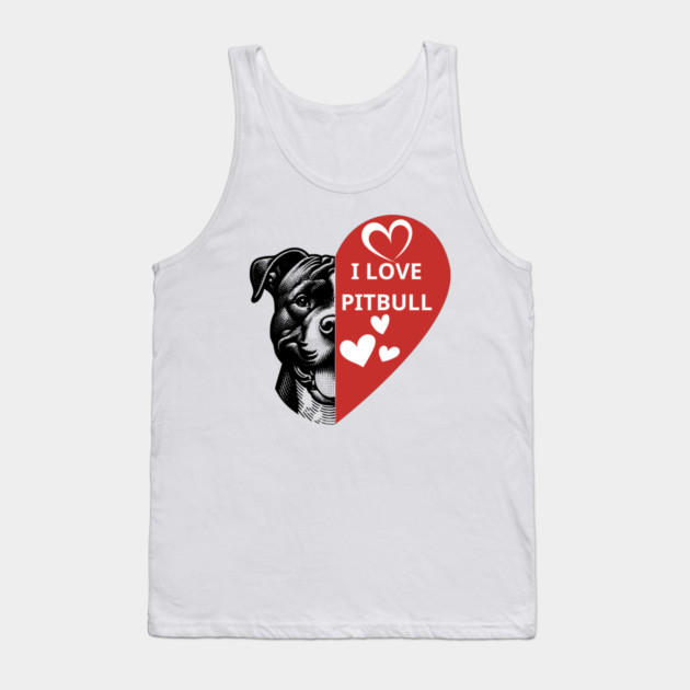I-Love-Pitbull Tank Top by BlackMeme94