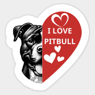 I-Love-Pitbull Sticker