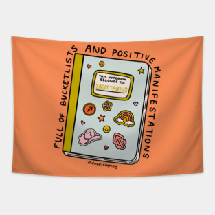 Sagittarius Notebook Tapestry