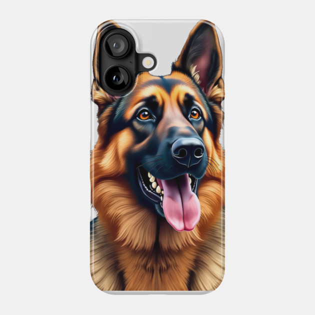 Older German Shepherd : Timeless Loyalty Phone Case by IamActiveDog