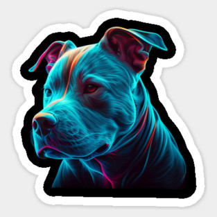 Blue Nose Pitbull Spirit: Courage and Resilience Sticker