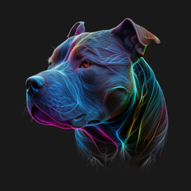 Blue Nose Pitbull Fierce: Bold and Brave by IamActiveDog