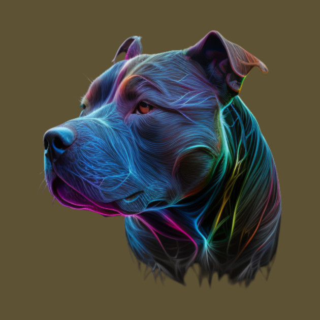 Blue Nose Pitbull Fierce: Bold and Brave by IamActiveDog