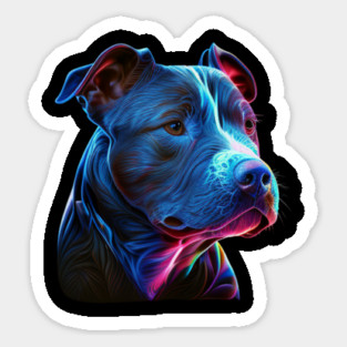 Blue Nose Pitbull Heart: Love and Devotion Sticker