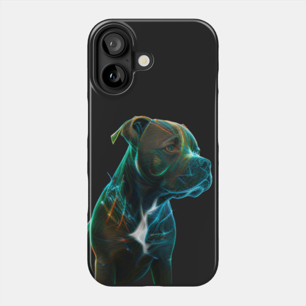 Blue Nose Pitbull Glory: Courage and Love Phone Case by IamActiveDog