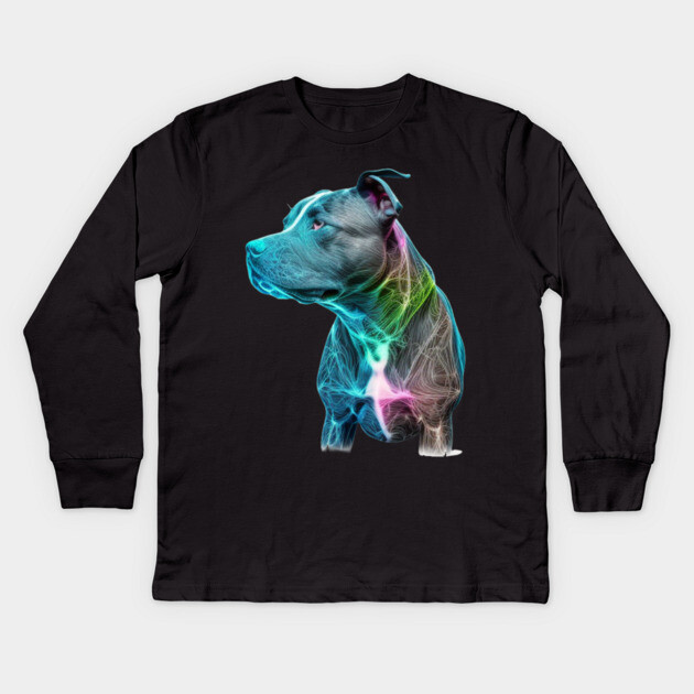 Blue Nose Pitbull - Loyalty Runs Deep Kids Long Sleeve T-Shirt by IamActiveDog
