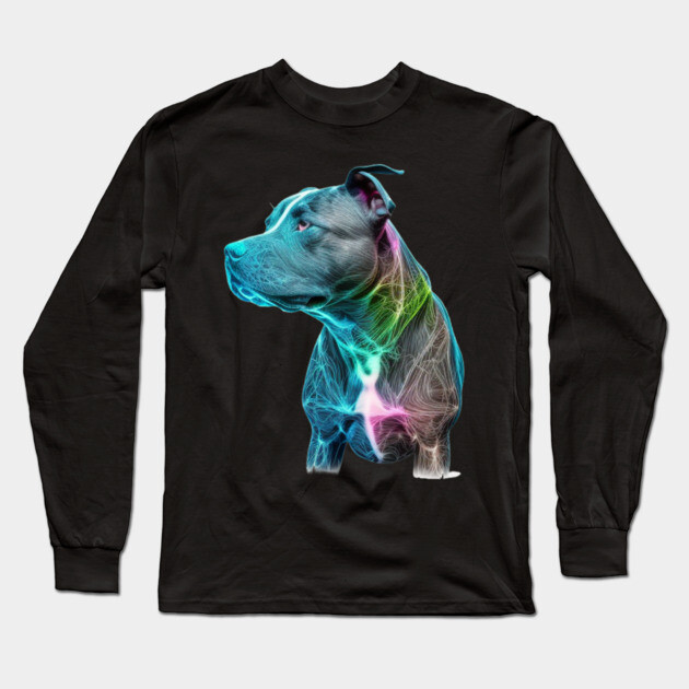 Blue Nose Pitbull - Loyalty Runs Deep Long Sleeve T-Shirt by IamActiveDog