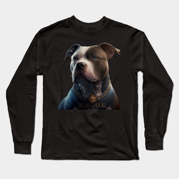 Pride of the Blue: Blue Nose Pitbull Long Sleeve T-Shirt by IamActiveDog