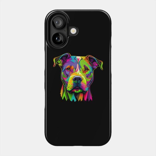 Blue Nose Majesty: American Staffordshire Phone Case by IamActiveDog