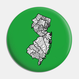 New Jersey map Pin